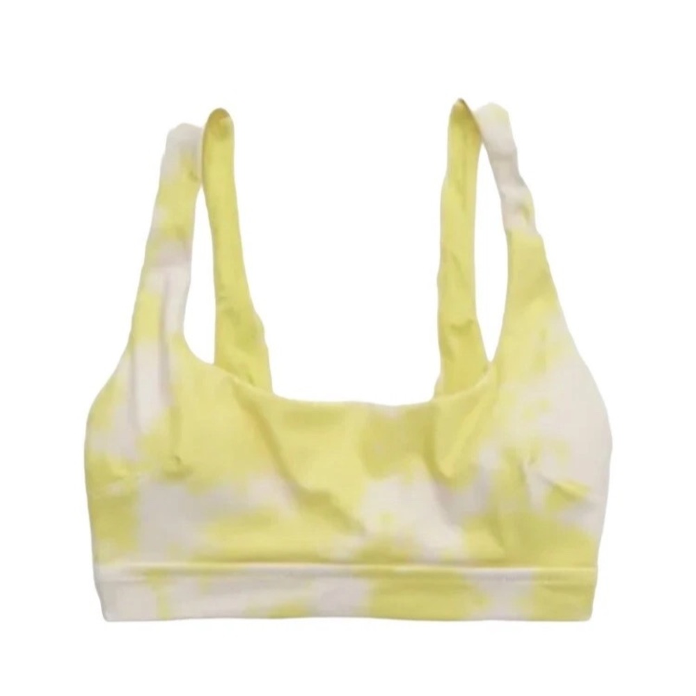 AE- Aerie Wide Strap Scoop Bikini Top- Women’s Size: Medium-Color: Yellow- NEW!!